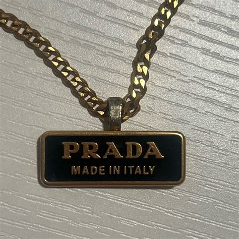 prada rose necklace|Prada reworked necklace.